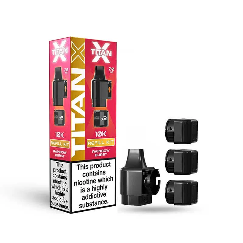 Titan X Rainbow Burst Prefilled Pod + Refills