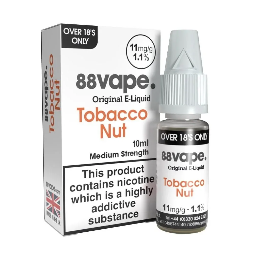 Tobacco Nut Liquid E-Liquid by 88vape (10ml)