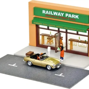 Tomytec Diocolle Cafe Terrace Set with Mini Car and Dolls 335269