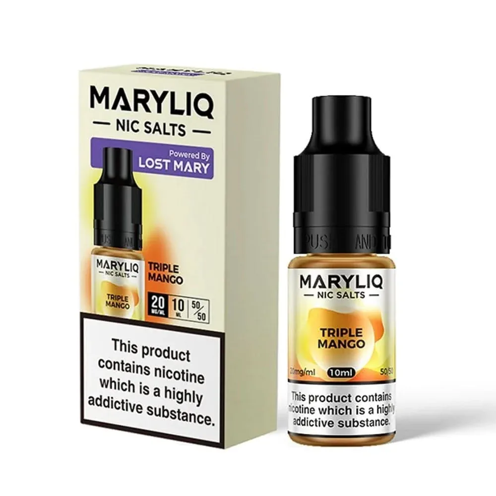 Triple Mango Nic Salt E-Liquid by Lost Mary Maryliq (10ml)