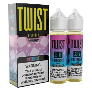 Twist E-liquid 120ml (2x 60ml) – Pink Punch 0° (Formerly “ICED Pink Punch Lemonade”)