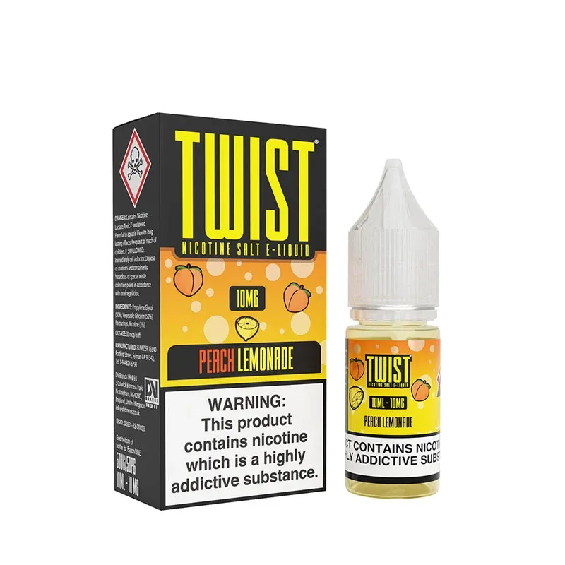 Twist Peach Lemonade 10ml Nic Salt E-Liquid - Image 2