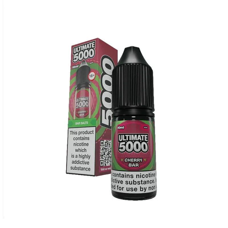 Ultimate 5000 Bar Salt Cherry Bar 10ml E-Liquid By Ultimate Juice - Image 2