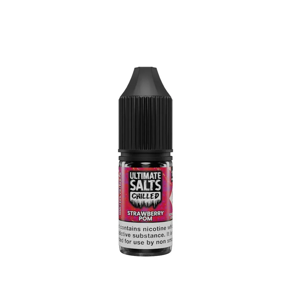 Ultimate Salts Chilled Strawberry Pom Nic Salt E-Liquid 10ml - Image 2