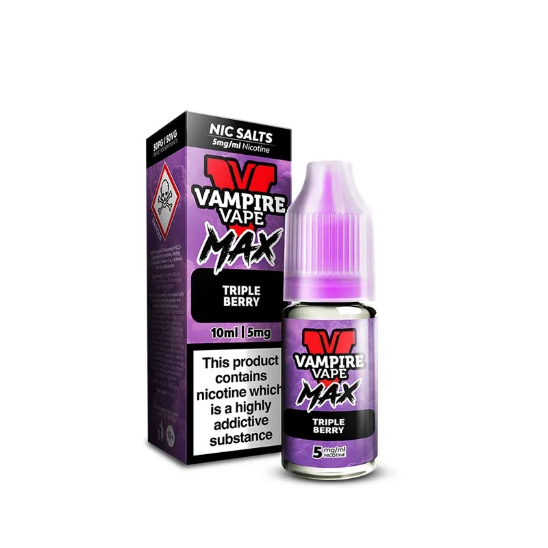 Vampire Vape MAX Triple Berry Nic Salt E-Liquid 10ml - Image 2