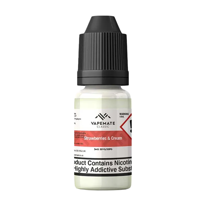 Vapemate Classic Strawberries & Cream 10ml