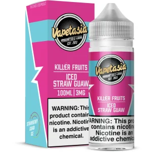 Vapetasia 100ml – Iced Straw Guaw