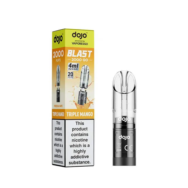 Vaporesso DOJO Blast 2000 Go Triple Mango Prefilled Pod & Refill