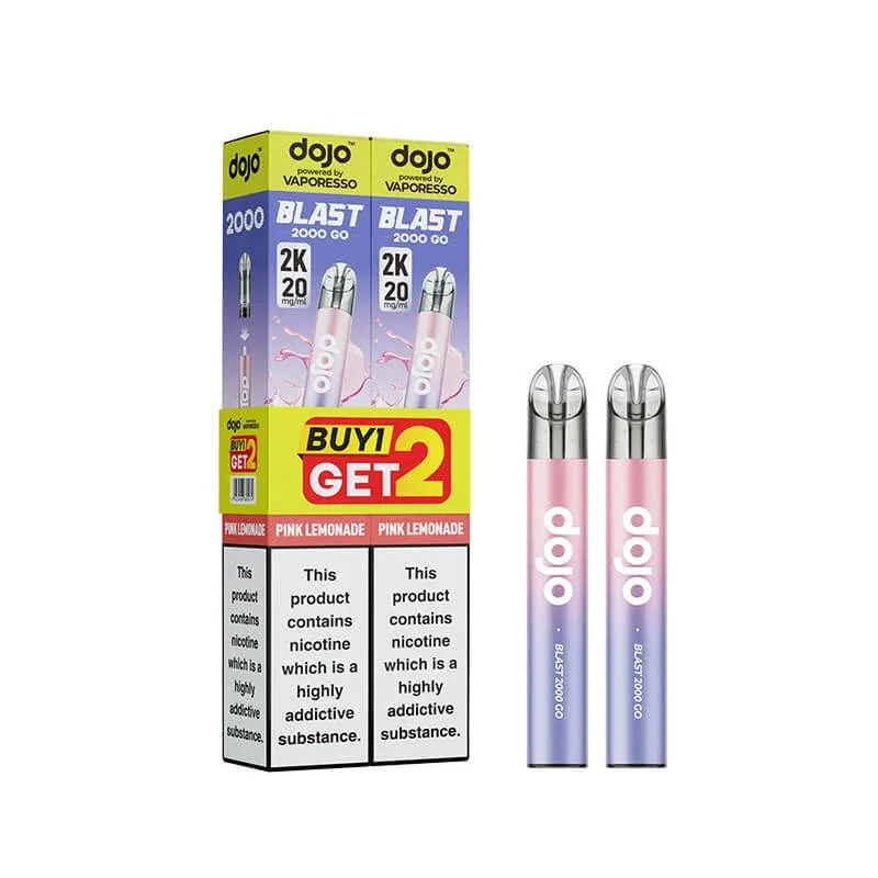 Vaporesso DOJO Blast 2000 Go V2 Prefilled Pod Vape Kit 2pk - Image 2