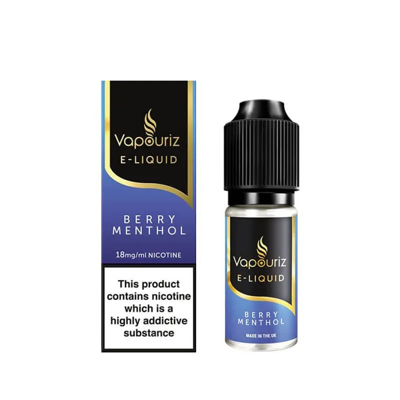 Vapouriz Premium Berry Menthol E-Liquid 10ml - Image 2