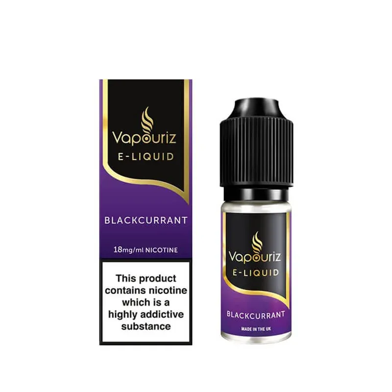 Vapouriz Premium Blackcurrant E-Liquid 10ml - Image 2