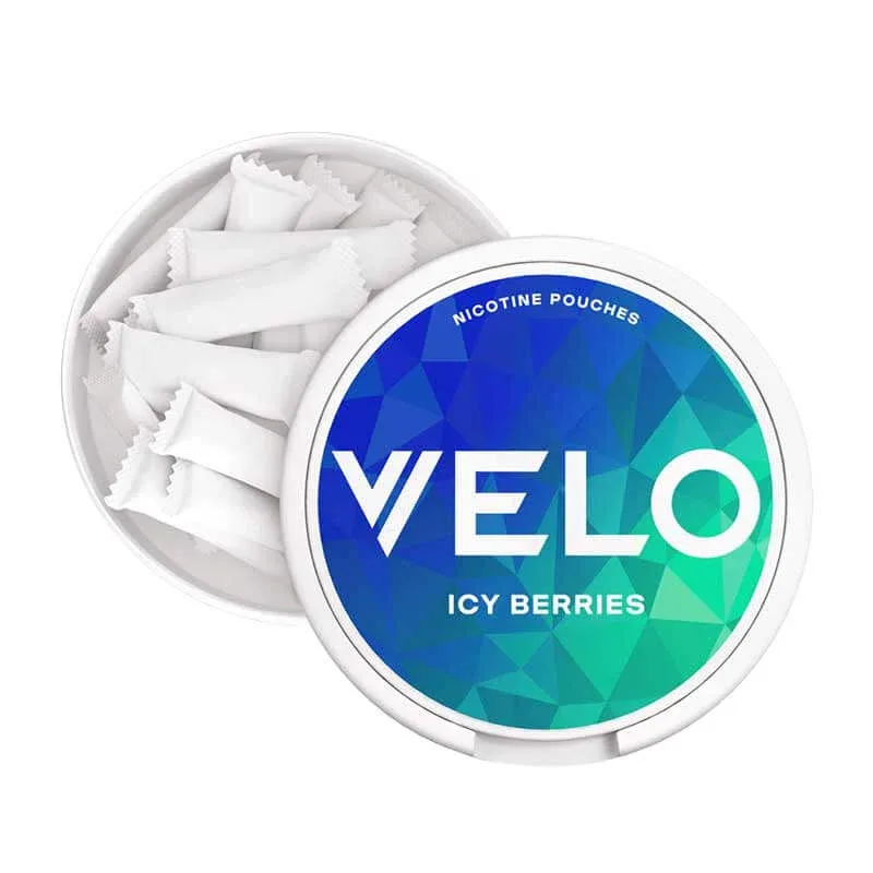 Velo Icy Berries Slim Nicotine Pouches - Original (10mg) - Image 2