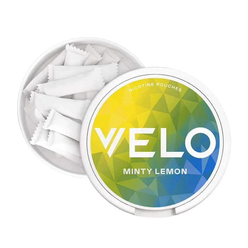 Velo Minty Lemon Slim Nicotine Pouches - Original (10mg) - Image 2