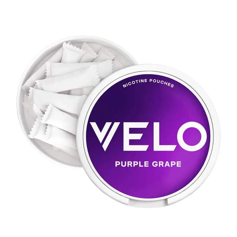 Velo Purple Grape Slim Nicotine Pouches - Original (10mg) - Image 2