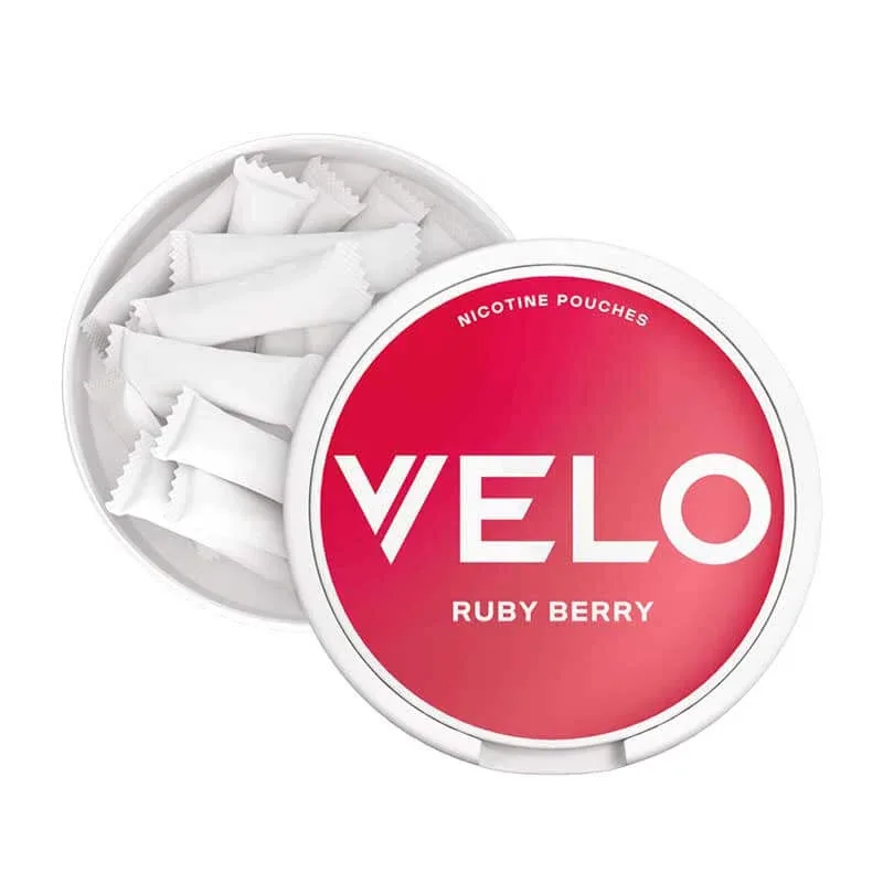 Velo Ruby Berry Slim Nicotine Pouches - Image 2