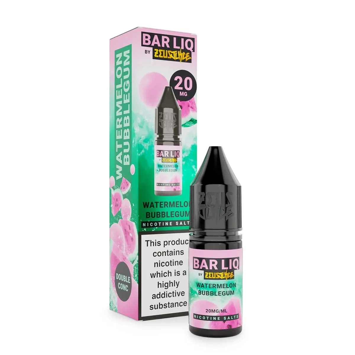 Watermelon Bubblegum Nic Salt Bar Liq By Zeus Juice