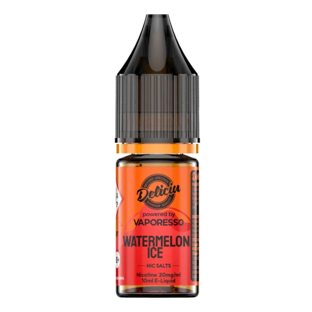 Watermelon Ice Nic Salt E-Liquid by Deliciu (10ml)