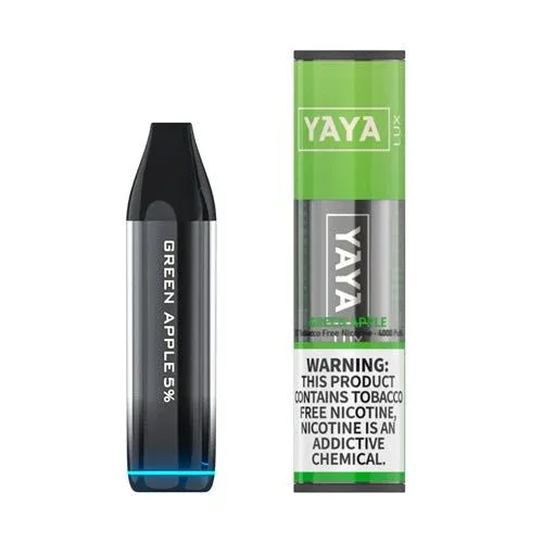 YAYA LUX 4000 NTN Green Apple Disposable Vape Pen