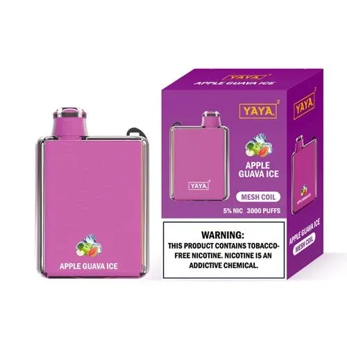 YAYA Square 3000 NTN Apple Guava Ice Disposable Vape Pen