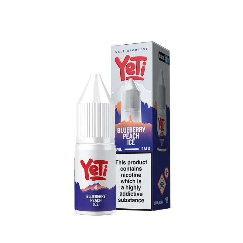 Yeti Summit Series Blueberry Peach Ice 10ml Nic Salt E-Liquid - Image 2