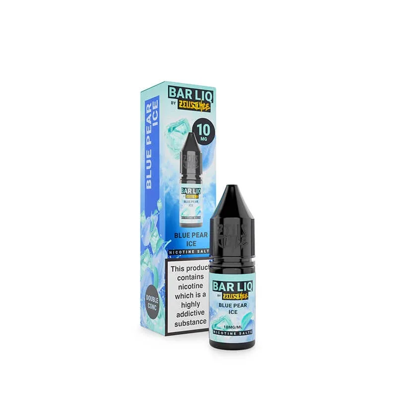 Zeus Juice Bar Liq Blue Pear Ice Nic Salt E-Liquid 10ml - Image 2