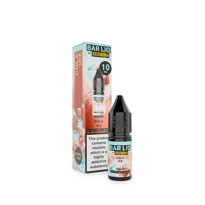 Zeus Juice Bar Liq Cola Ice Nic Salt E-Liquid 10ml - Image 2